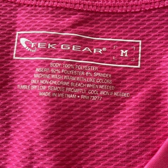 Tek Gear Pink Workout T shirt size M - Picture 4 of 4
